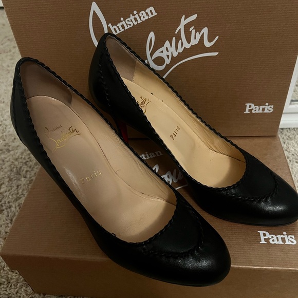 Authentic Christian Louboutin Marpelissimo Twisted Pump Heels Size 38 - Picture 2 of 7